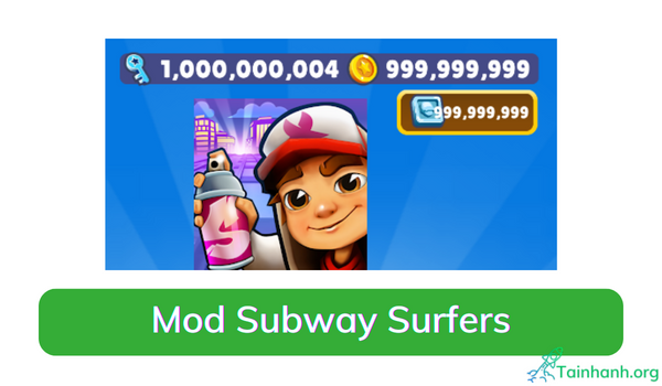 Tải hack Full tiền, Full mọi thứ game Subway Surfers Mod Apk v3.20.0